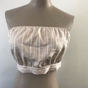 By the way Striped Crop Top